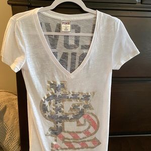 PINK St. Louis Cardinals deep V neck.